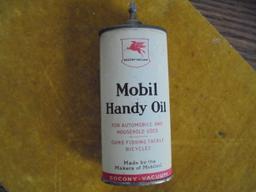 VINTAGE MOBIL HANDY OIL CAN WITH "PEGASUS" LOGO