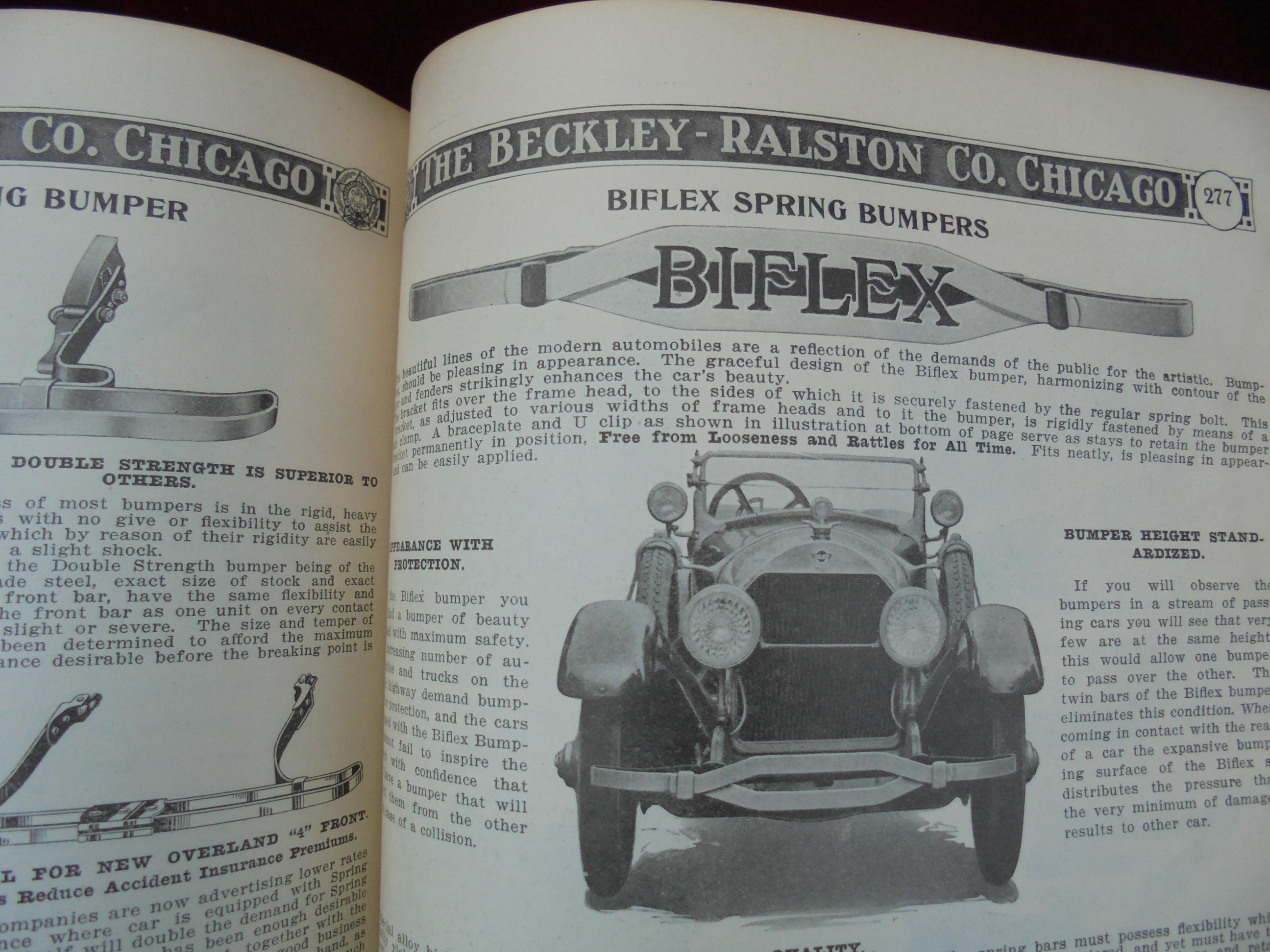 1920 BECKLEY RASTON COMPANY CATALOG NO. 84-528 HARDBOUND PAGES OF AUTOMOTIVE & HARDWARE