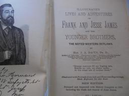 GREAT FIND ! "THE JAMES & YOUNGER BROTHERS"-FRANK & JESSE JAMES--THE NOTED WESTERN OUTLAWS---BOOK