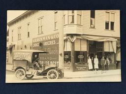 AWESOME "G. R. RICKMAN & CO. GROCERIES" ADVERTISING POST CARD