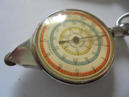 VINTAGE COMPASS AND MAP MEASURE IN LEATHER CASE-LOOKS NEVER USED