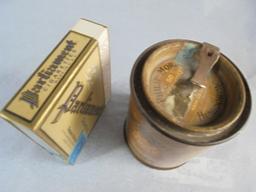 TWO VINTAGE CIGARETTE ADVERTISING CONTAINERS-PHILIP MORRIS & PARLIAMENT