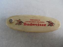 OLD "BUDWEISER BEER" ADVERTISING KEY HOLDER