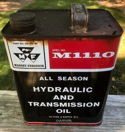 MASSEY FERGUSON HYDRAULIC & TRANSMISSION OIL - ADVERTISING TIN
