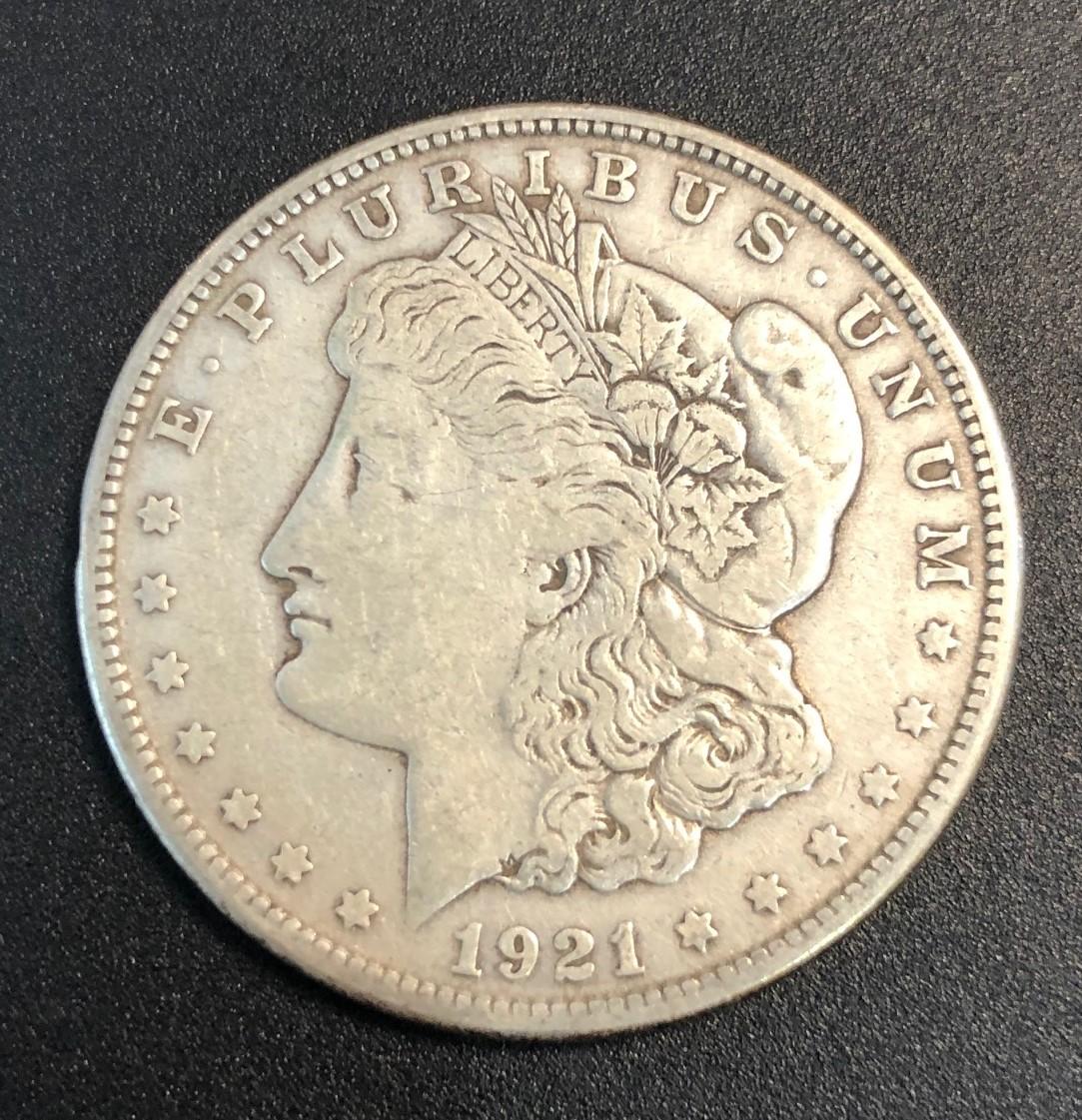 1921-S MORGAN SILVER DOLLAR