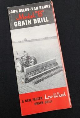 JOHN DEERE - VAN BRUNT MODEL "B" GRAIN DRILLS BROCHURE