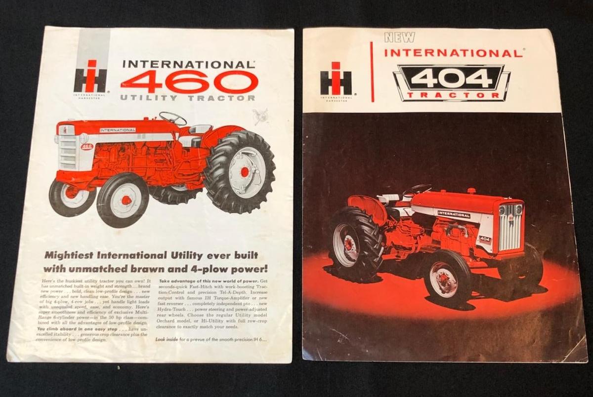 INTERNATIONAL 460 UTILITY TRACTOR AND 404 TRACTOR SALES BROCHURES