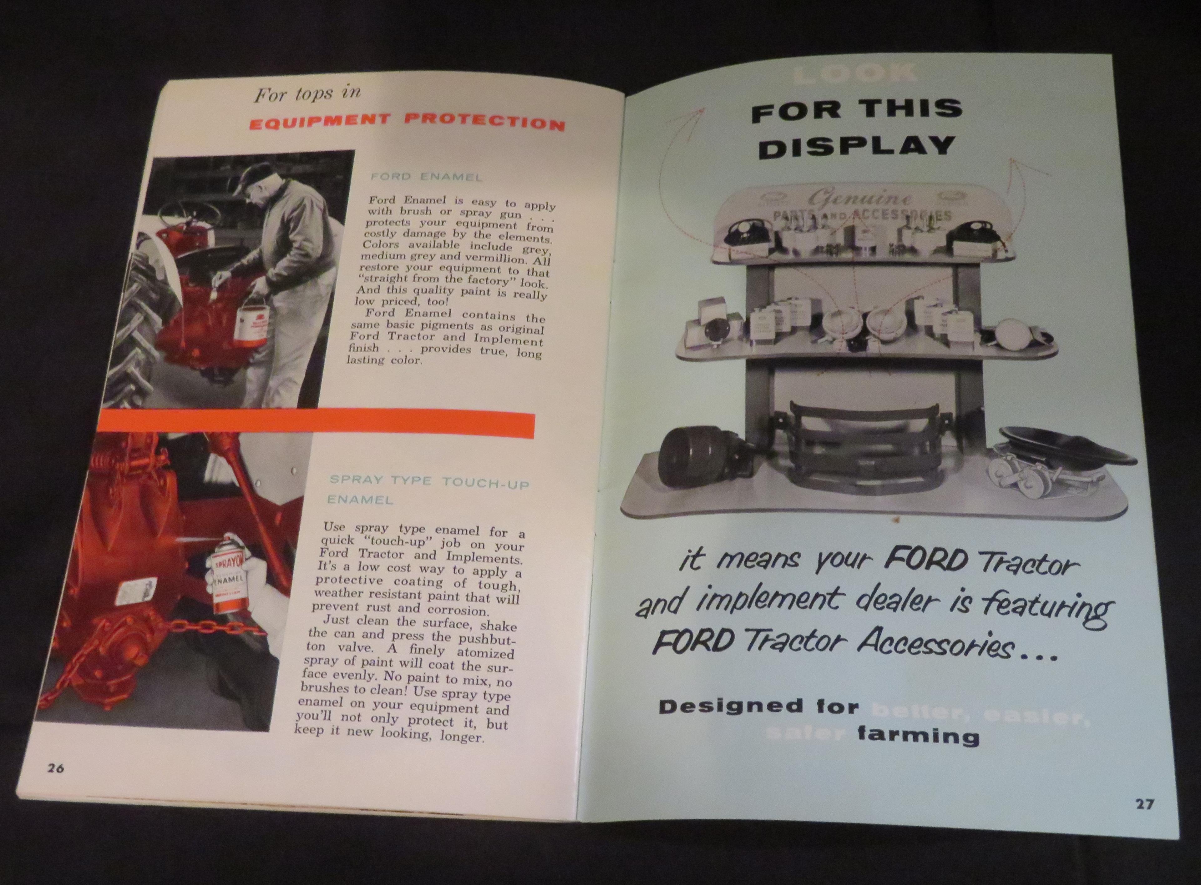 FORD TRACTOR ACCESSORIES - SALES BROCHURE