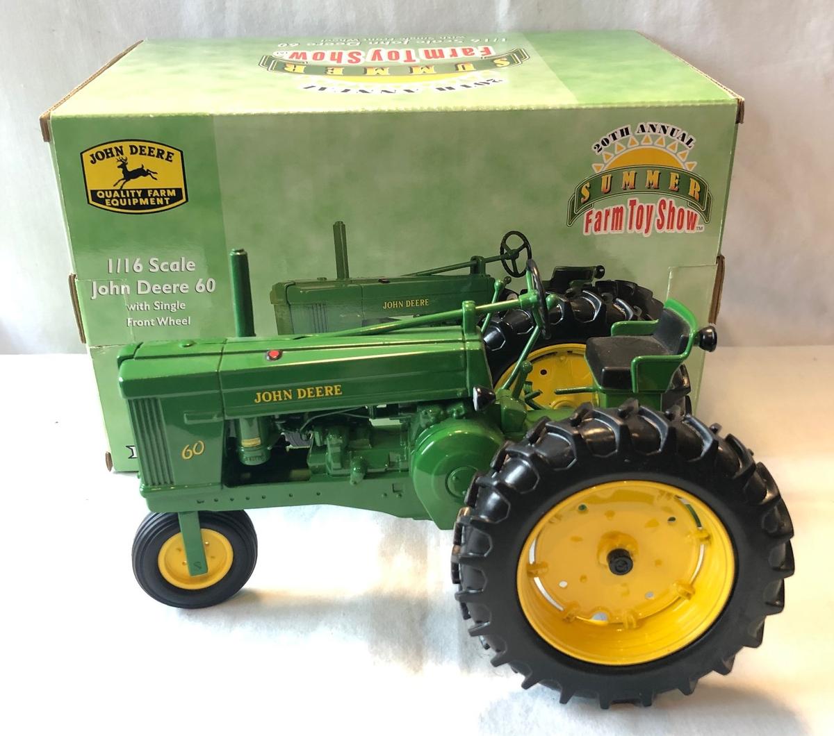 JOHN DEERE 60 SINGLE FRONT WHEEL - 20TH ANNUAL SUMMER FARM TOY SHOW