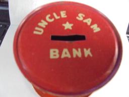 OLD CHEIN "UNCLE SAM COIN BANK" TOP HAT STYLE- ODD