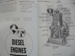 1957 FAIRBANKS MORSE DIESEL ENGINES BOOKS IN A BINDER