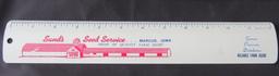 SAND'S SEED SERVICE - MARCUS IOWA - ADVERTISING RULER