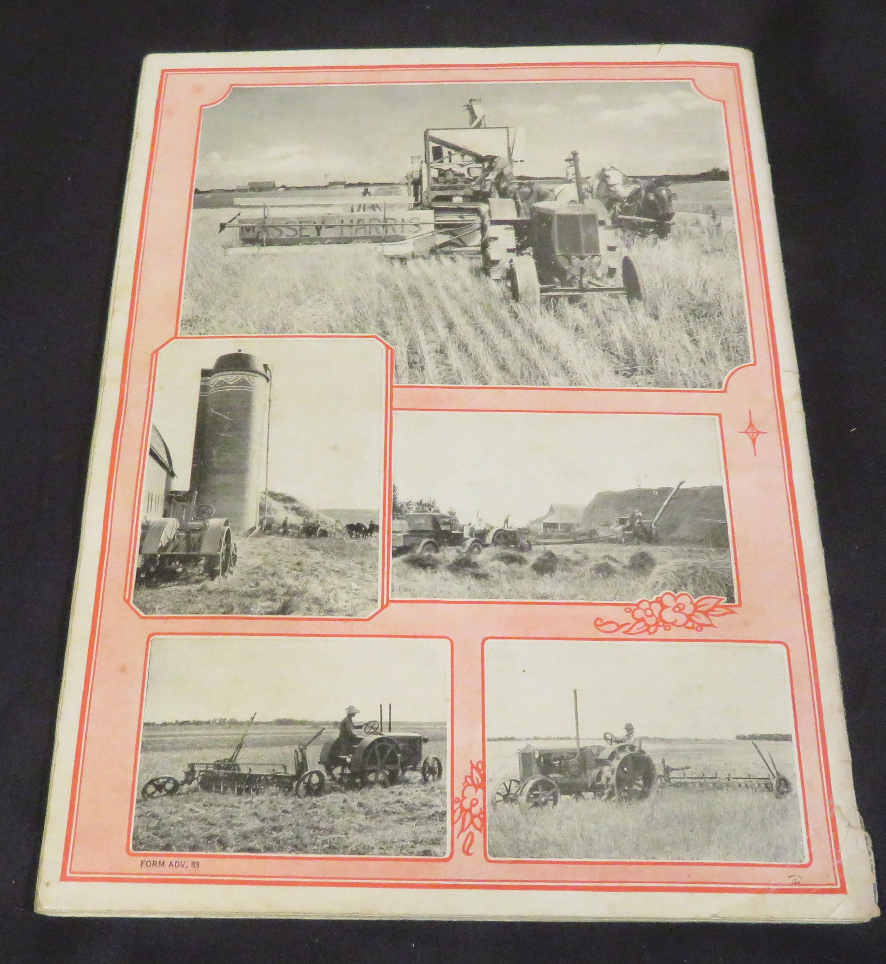 MASSEY-HARRIS WALLIS 20-30 TRACTOR SALES BROCHURE