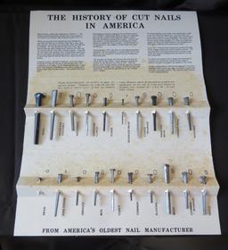 THE HISTORY OF CUT NAILS IN AMERICA DISPLAY