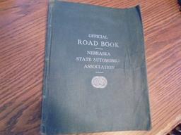 RARE "OFFICIAL ROAD BOOK NEBRASKA STATE AUTOMOBILE ASSOCIATION" MAP BOOKLET