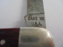 NICE "CASE XX" THREE BLADE POCKET KNIFE-NICE BLADES W/ CLEAN OUTSIDE