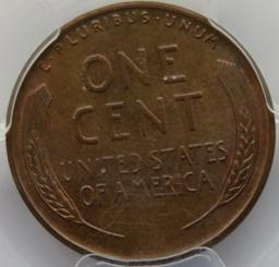 1955 DOUBLE DIE OBVERSE LINCOLN WHEAT CENT - PCGS MS64BN CAC