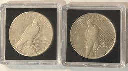 1922 AND 1922-S PEACE SILVER DOLLARS