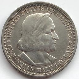 1893 COLOMBIAN EXPOSITION SILVER  HALF DOLLAR