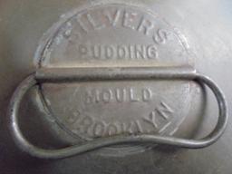ANTIQUE TIN WARE PUDDING MOULD-8 INCHES TALL