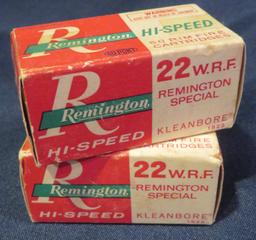 (2) Remington Hi-Speed Kleenbore .22 WRF