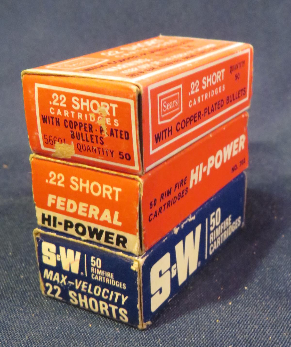 (3) Boxes of .22 Short