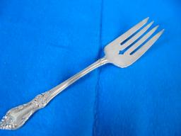 LARGE STERLING SERVING FORK-8 1/4 INCHES LONG STERLING AFTERGLOW