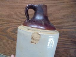 OLD "RED WING" GALLON STONEWARE JUG WITH "SINGLE WING" MARK