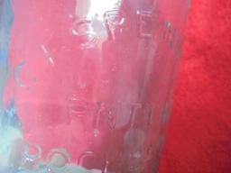 FAIRLY RARE OLD GLASS FRUIT JAR "C.F. SPENCER" ROCHESTER N.Y.