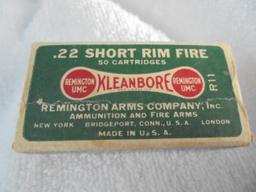 OLD REMINGTON "KLEANBORE" 22 CAL. SHELL BOX