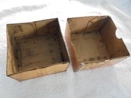 ANTIQUE TWO PART 12 GAUGE SHELL BOX WITH GRAPHICS