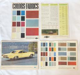 FOUR CHEVROLET SALES BROCHURES FROM 1966 & 1967