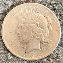 1925 PEACE SILVER DOLLAR