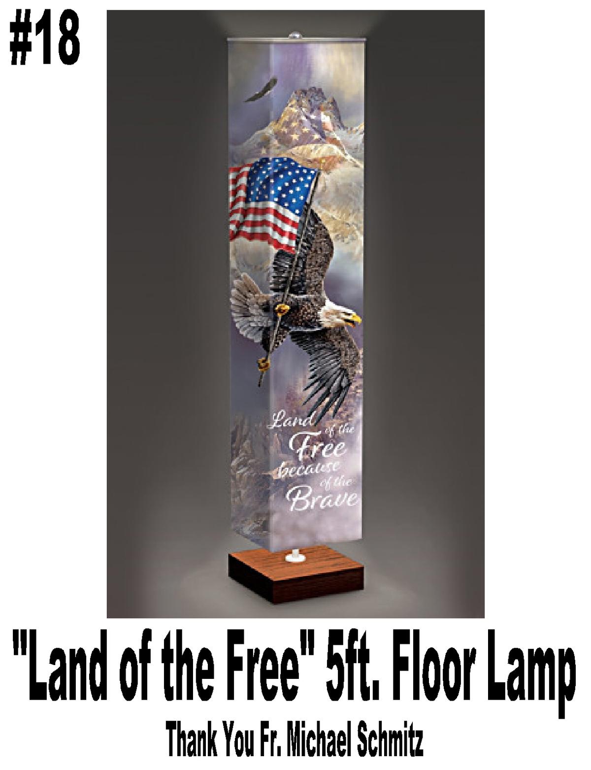 “Land of the Free” 5 ft. Floor Lamp