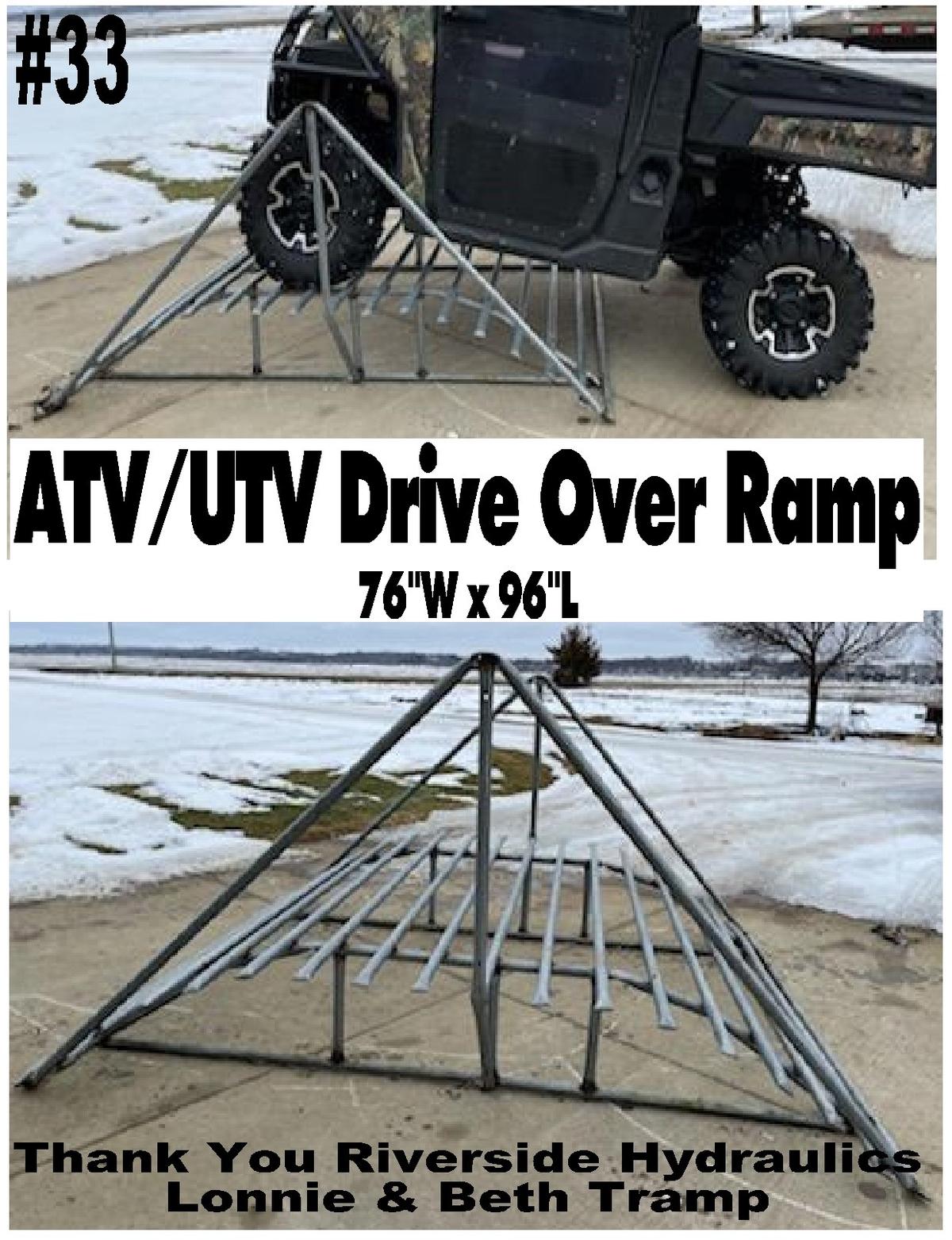 Drive Over Ramp for ATV/UTV