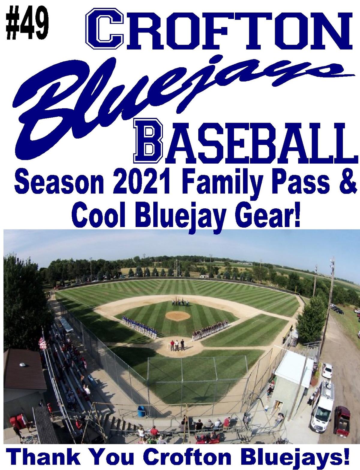 Bluejays Baseball – Season 2021 Family Pass & Fan Gear