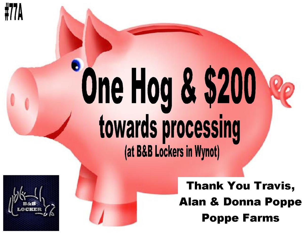 Hog and Processing at B&B Locker in Wynot