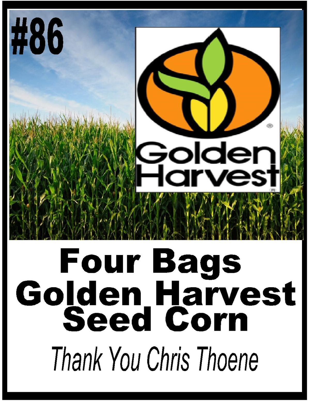 4 Bags of Golden Harvest Seed