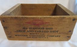 VINTAGE "WESTERN" LEAD AIR RIFLE SHOT BOX