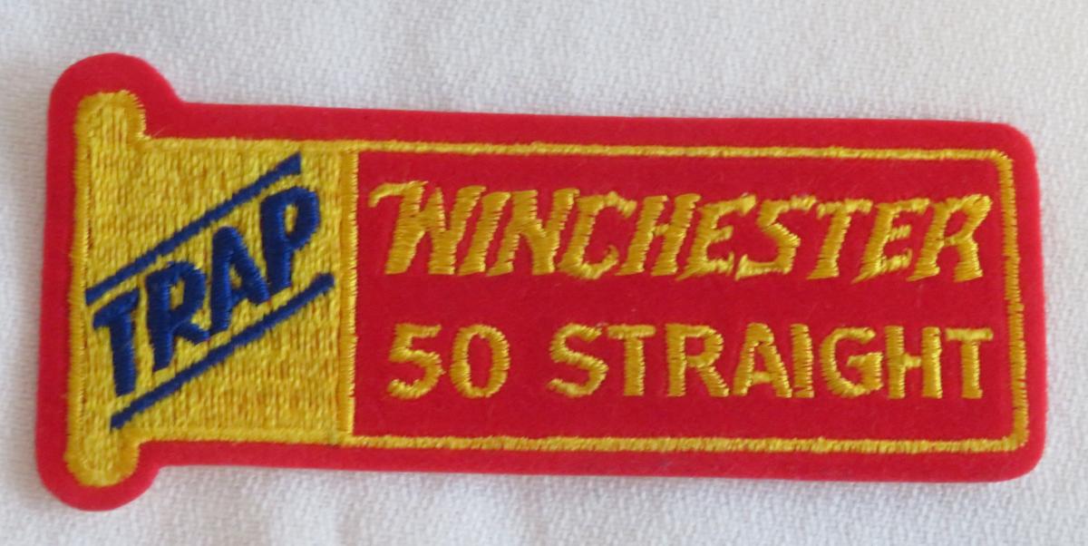 WINCHESTER "50 STRAIGHT -TRAP" CLOTH PATCH