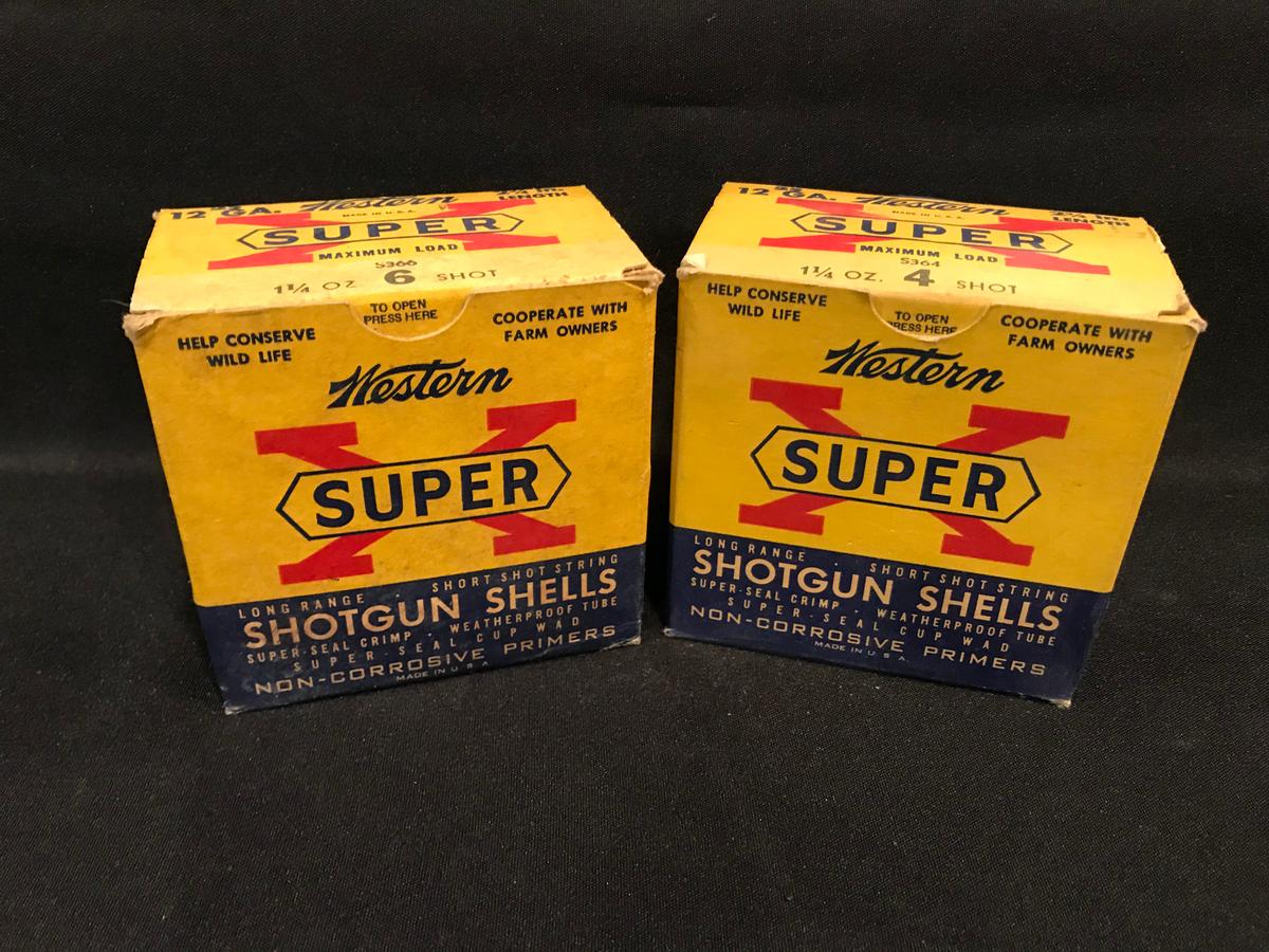 (2) Boxes of Western Super X 12ga Paper Shotgun Shells