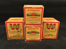 (4) Boxes of Winchester Super W Speed 3" .410 Paper Shotgun Shells