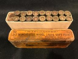 "Winchester" .30 Winchester Model 1894 Soft Point Two Piece Box