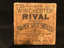Winchester Rival 12ga Paper Shot Shells Two Piece Box