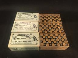 (3) Boxes of Navy Arms Co. .32 Long Rimfire Smokeless