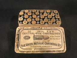 Union Metallic Cartridge Co. .38 S&W Two Piece Box--Full