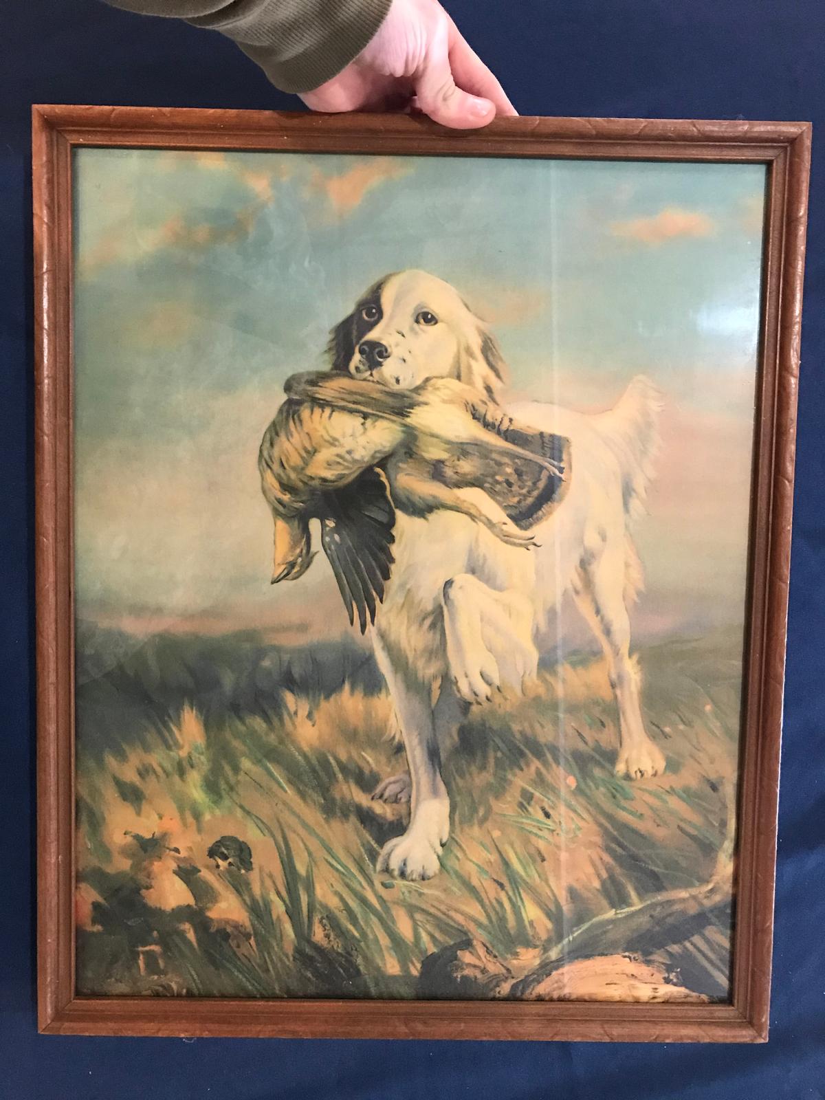 The Proud Retriever Vintage Print