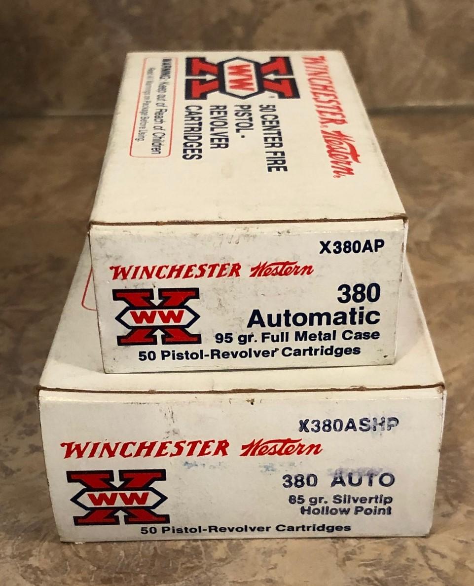 (2) Boxes of 380 Auto -- 95 Gr. & 85 Gr.