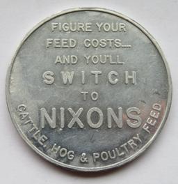 "DOLLARS AHEAD" WITH NIXON FEED TOKEN