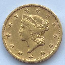 1854 Type 1 US $1.00 Gold Liberty Dollar